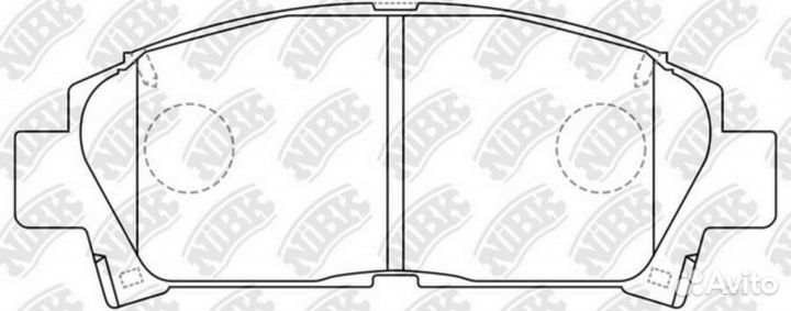 Колодки NiBK PN1362 nibk PN1362