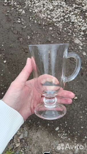 Стеклянная кружка для кофе