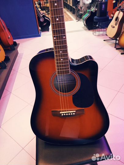 Гитара электроакустика Caraya F631CEQ-BS новая