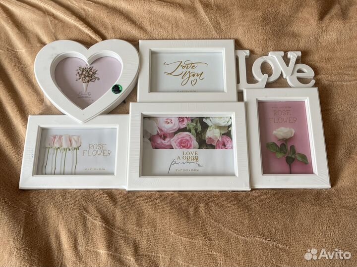 Фоторамка на 5 фото. 54х30 см