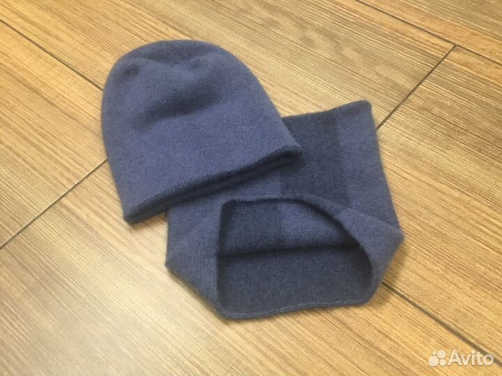 Кашемировые шапка и снуд