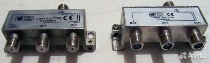 Сплиттер телевизионный 1-WAY, 3-WAY