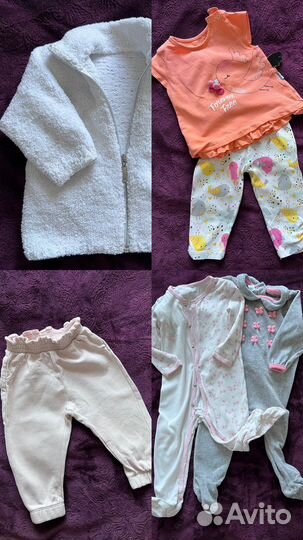 Детские вещи на девочку 74-86 размера