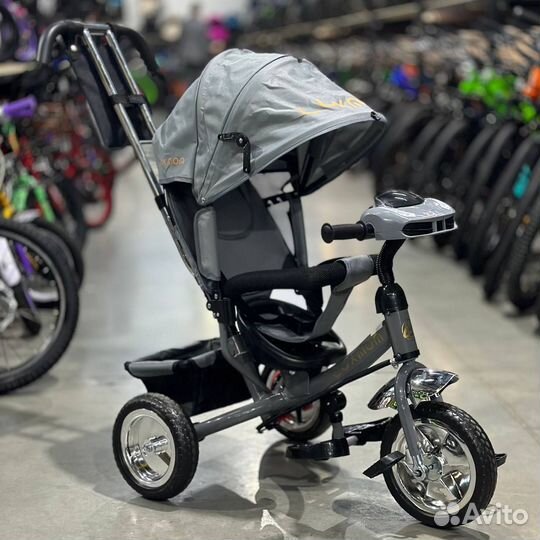 Велосипед трехколесный с ручкой