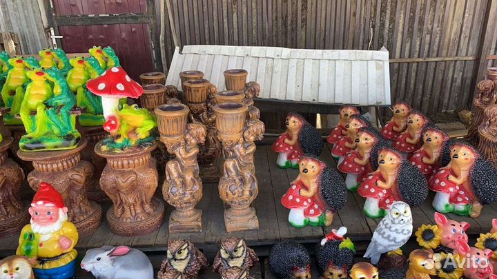 Садовые фигуры из гипса