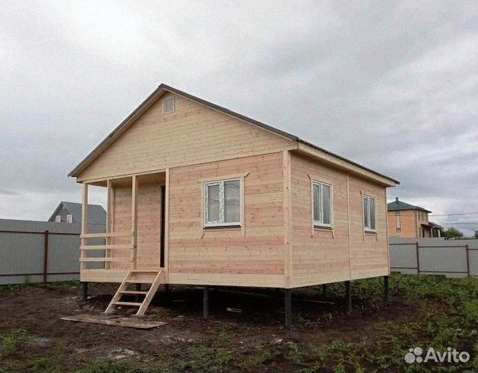 Дачный дом щитовой 6х6