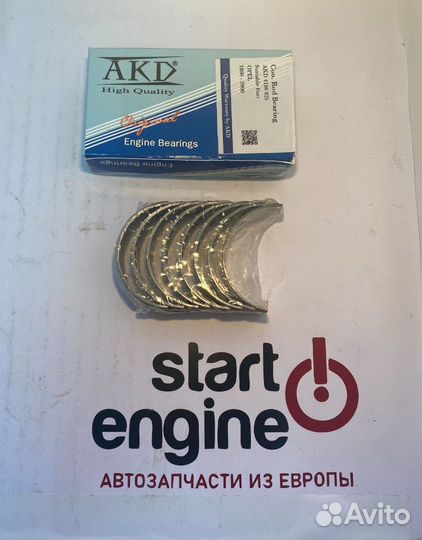 Вкладыши шатунные AKD A18XER 0.25