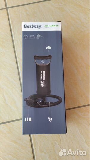 Насос ручной 30см 0.85л/цикл, шланг с 3 насадками