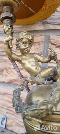 Лампа настольная Ангел бронза 1930 гг