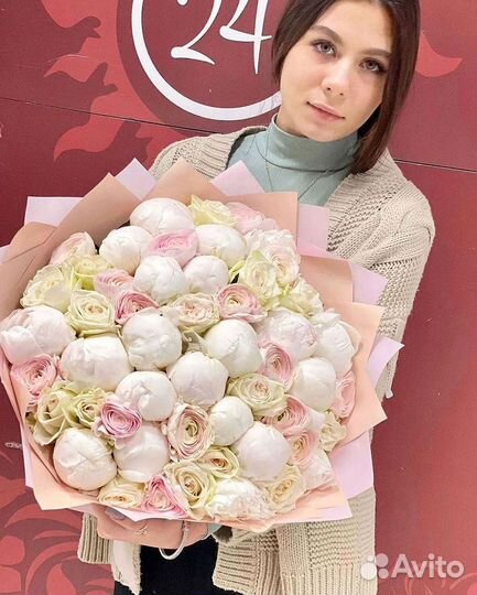 Пионы Букет пионов