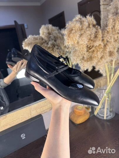 Балетки черные 38,5р Эконика Premium оригинал нов