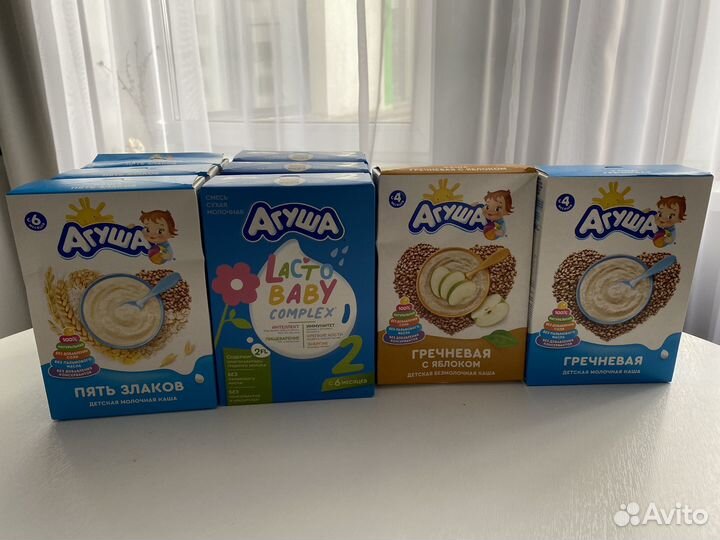 Агуша смесь и каши