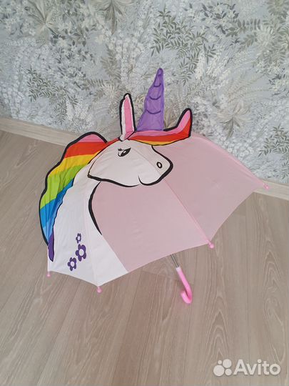 Зонт-трость детский единорог