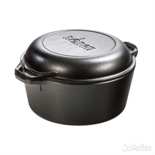 Кастрюля Lodge L8DD3 Double Dutch Oven 4,73л