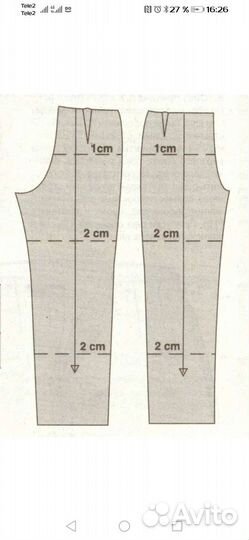 Готовые выкройка на бумаге