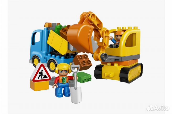 Lego duplo 10812 Грузовик и гусеничный экскаватор