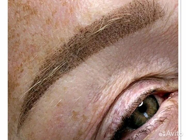 Перманентный макияж губ, пудровые брови, межреснич