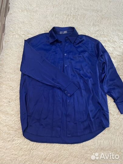 Атласная рубашка