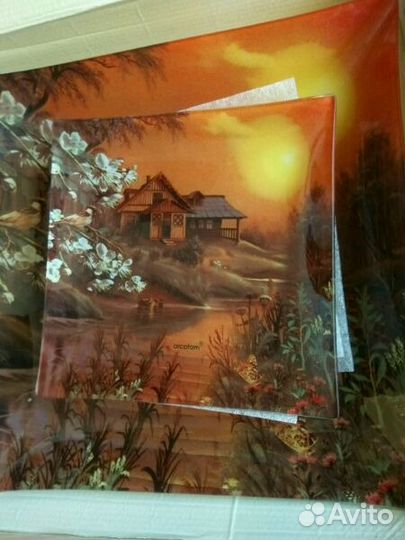 Новый набор. 6 шт. маленькие 18*18 см, 1 шт больша