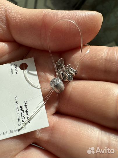 Новые пусеты Серебро 925 глянец