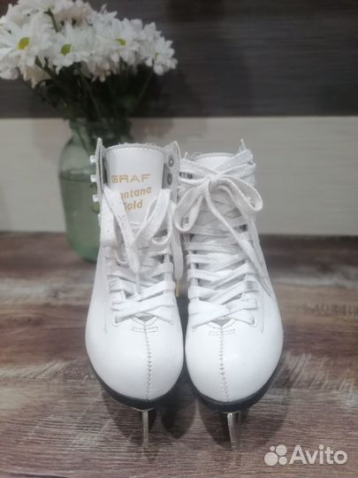 Коньки Graf Montana Gold фигурные 30р 19,5 стелька