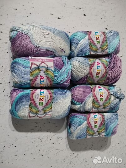 Пряжа нитки для вязания цена за все
