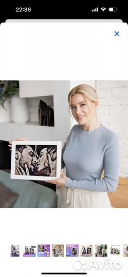 Алмазная фото мозайка qbrix по вашей фотографии