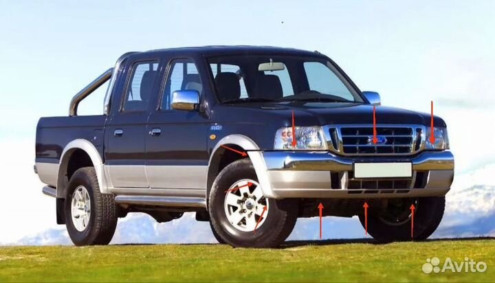 Бампер высокопрочный Ford Ranger 1