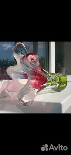 Ваза для цветов Богемия Чехия. Фарфор