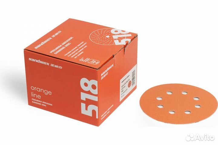 Круг Sandwox 518 Orange Ceramic Р120, 125 мм