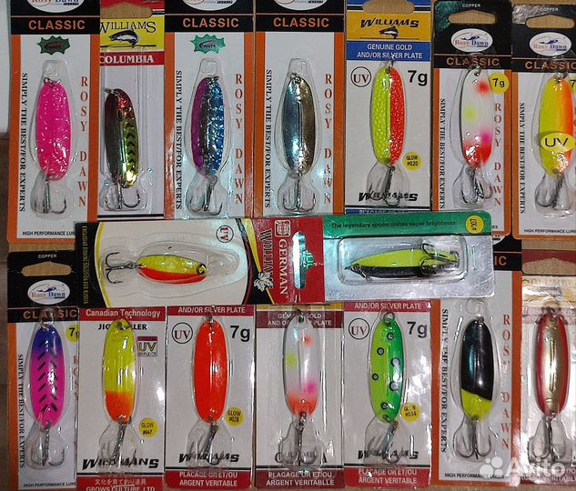 Блесна 18 шт Williams wabler 7гр на форель