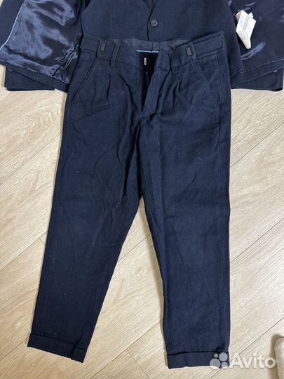 Школьный костюм тройка для мальчика 128 синий