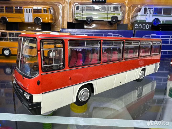 Модель 1:43 ikarus 256.54 Икарус Красно-Белый