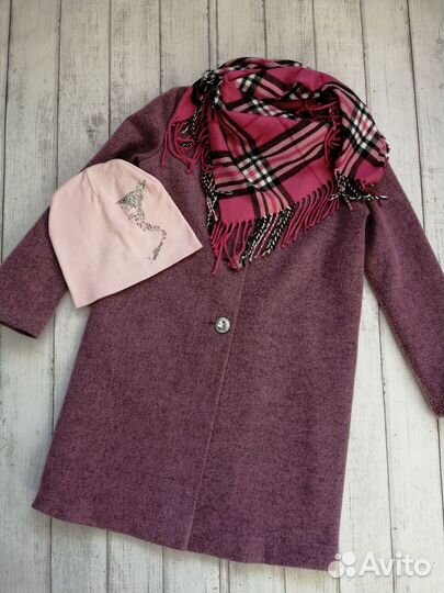 Шейный платок кашемир и тонкая шапка