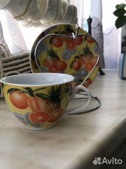 Чайная пара на подставке