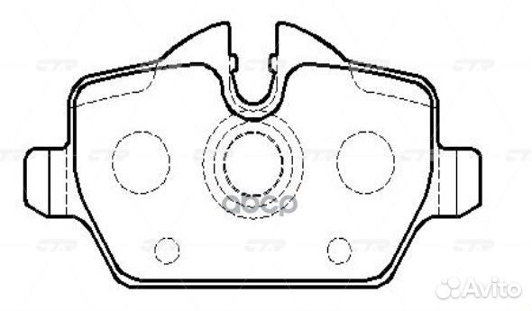 CKB-22 GK0022 Колодки тормозные дисковые за