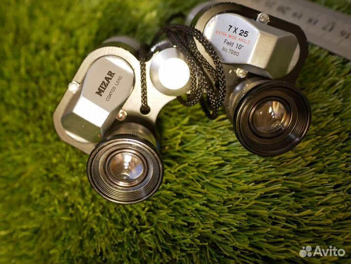 Редкий широкоугольный бинокль 7х25х10 mizar japan