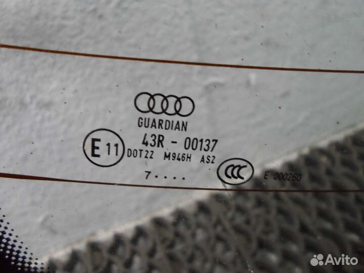 Стекло заднее Audi A6 C6 (4F2) 2004 - 2008