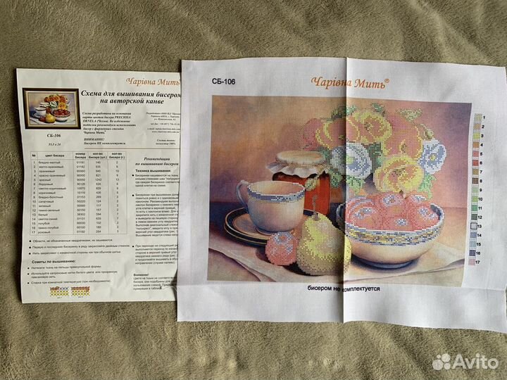 Схемы на канве для вышивания бисером