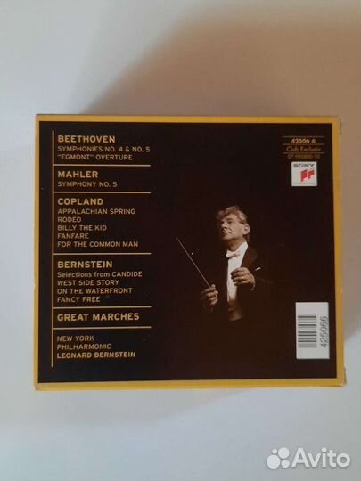 Leonard Bernstein 5 CD бокс диск классика музыка
