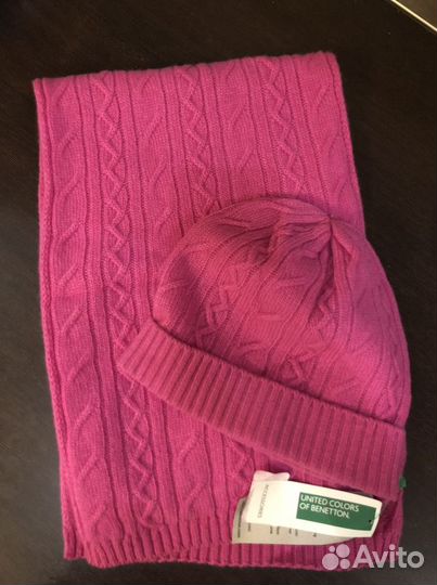 Шапка и шарф Benethon