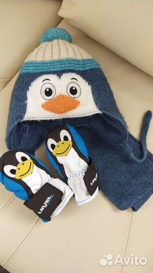 Шапка для мальчика и рукавицы