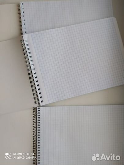Блокноты, клетка, новые