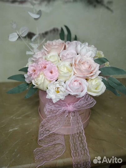 Букет цветов из мыльных роз