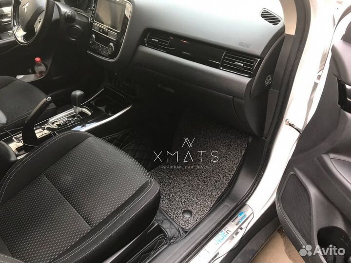 3D коврики из экокожи для Mitsubishi Outlander 3