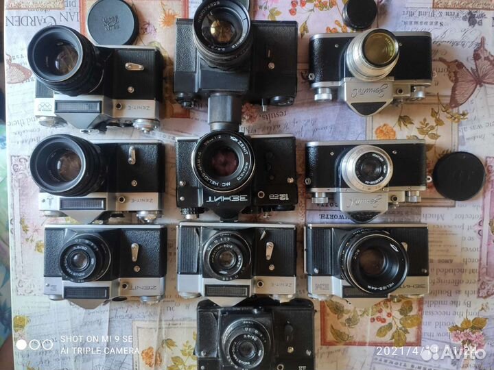 Коллекция фотоаппаратов Зенит