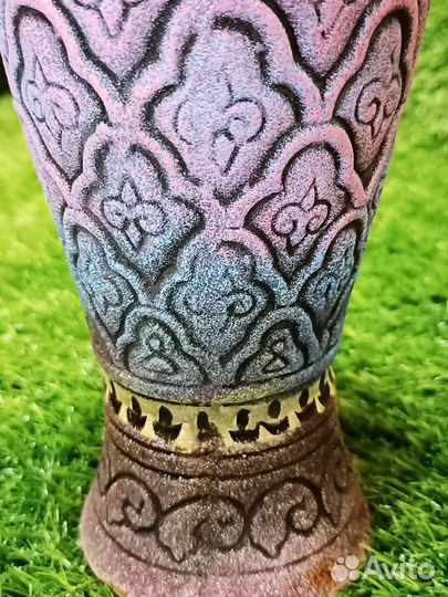 Бутылка для вина с ручкой Красивый глиняный кувшин