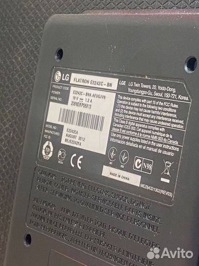 Монитор LG flatron E2242C-BN