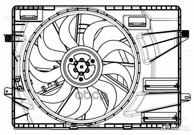 Вентилятор радиатора KIA K5 (2020) 'LFK0815 luzar