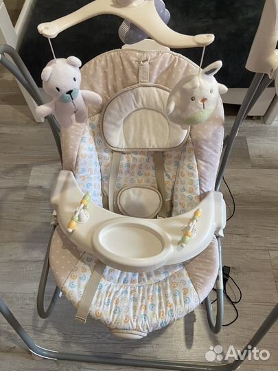 Детские электронные качели шезлонг IBaby